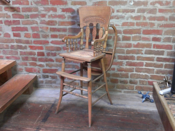 Antique Oak High Chair