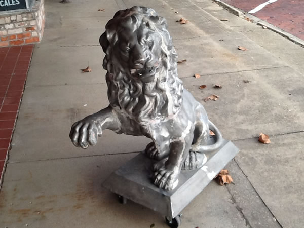 Lion Statue Cast Aluminum
